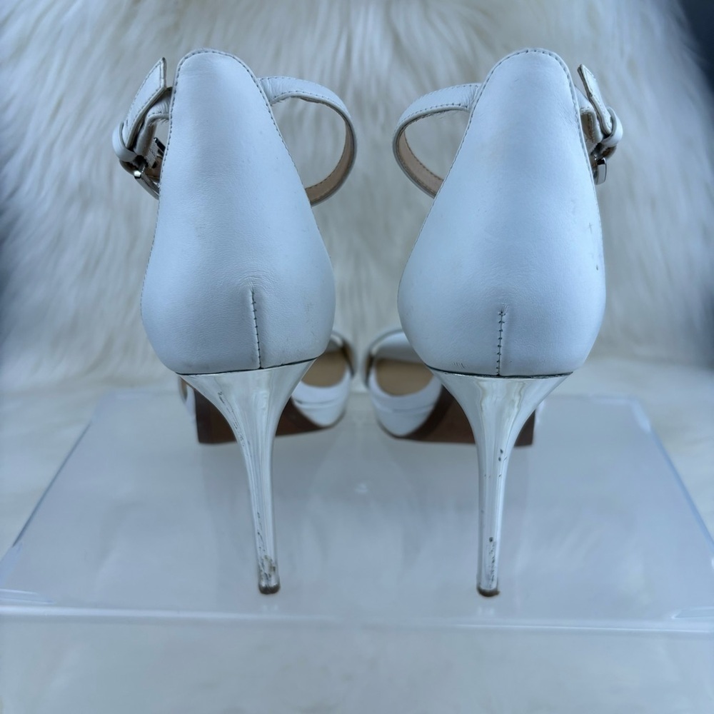 MICHAEL KORS OPEN TOE PUMPS HEELS SIZE 7 WOMAN - Picture 4 of 14